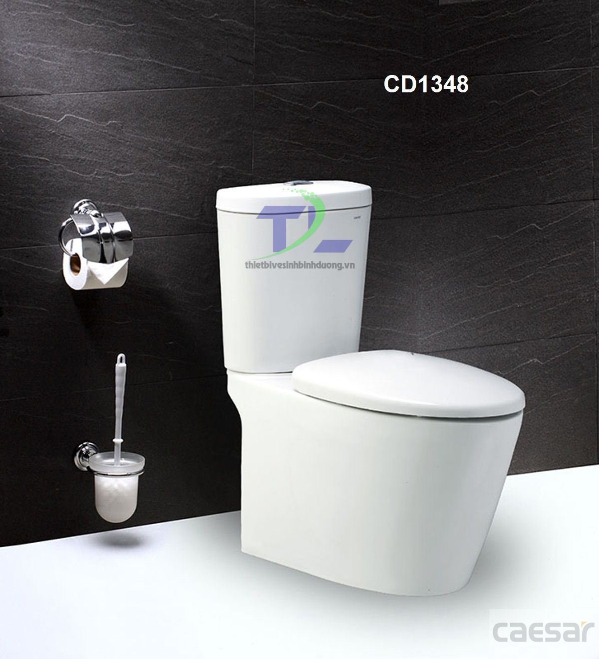 Bồn cầu sứ CAESAR CD1348